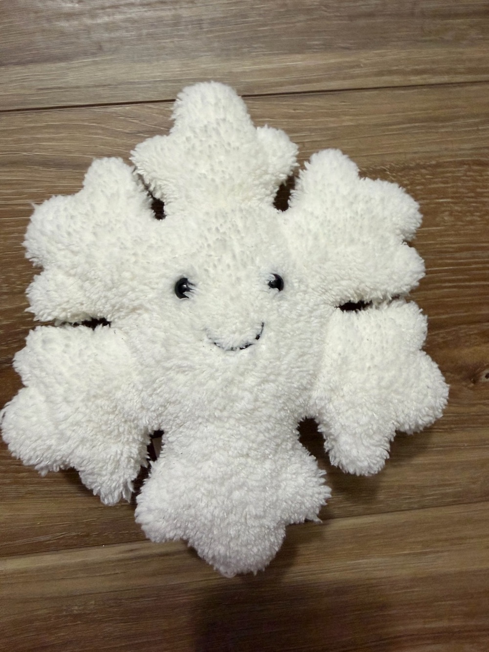 Jellycat White Plush Snowflake small